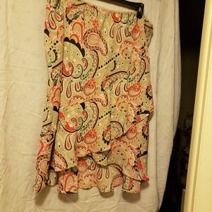 Beige Summer Skirt - Plus SIze